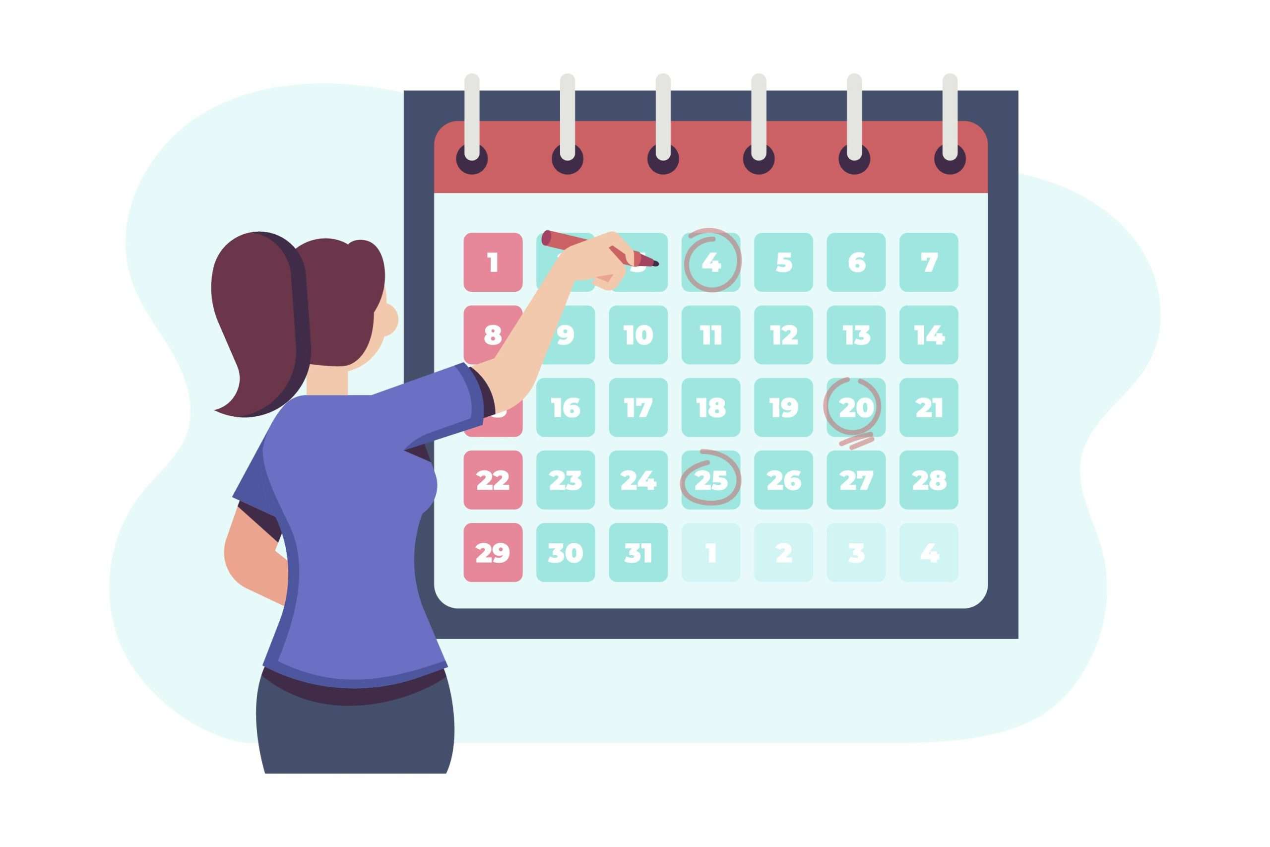 Calendrier pour rendez-vous